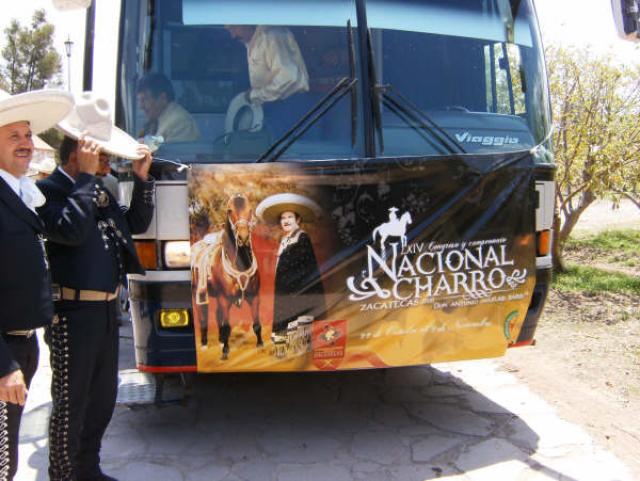Llegada de los charros zacatecanos al Soyate